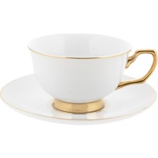 Cristina Re Teacup Ivory Beyaz 24 Ayar Altın Kaplama Çay Fincanı