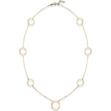 Orena Jewelry Circle Station 14 Ayar Kadın Altın Kolye