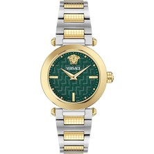 Versace VRSCVE5B00525 Altın Rengi Metalik Gri Çelik Kadın Kol Saati
