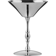 Es Collection Gümüş Çelik Ayaklı Martini Kadehi 14 cm