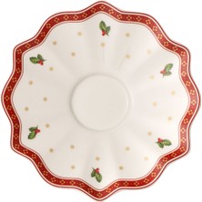Villeroy & Boch Toy's Delight Porselen Yılbaşı Temalı Kahve ve Çay Fincan Tabağı 17 cm