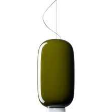 Foscarini Chouchin 2 Yeşil Cam Sarkıt Avize