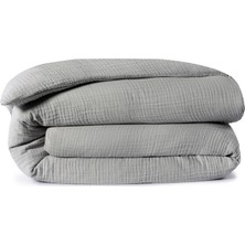 L’appartement Plush Airply Gray Pamuklu King Size Nevresim 240 x 220 cm
