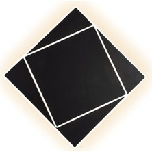 Bakara Collection Dakla Beyaz Siyah Ledli Aplik Plafonyer