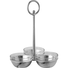 King's Pewter Kalay 3 Bölmeli Sunumluk