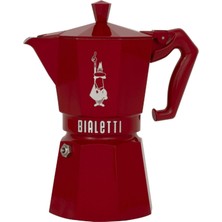 Bialetti Kırmızı Döküm 3 Cup Exclusive Moka Pot