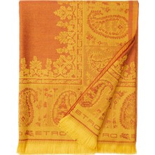 Etro Home Tagete Metalik Bakır Yün Throw