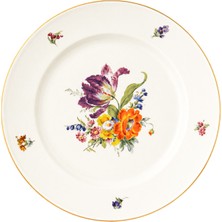 Fürstenberg Bunte Blume Renkli Porselen Pasta Tabağı 19,2 cm
