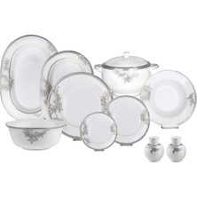 Royal Porcelain Liberty Platinum Bone China Porselen 72 Parça 12 Kişilik Yemek Takımı