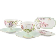 Mikasa Moor Happily Porselen 6 Parça 2li Çay Fincanı Seti