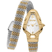 Just Cavalli JC1L426M0055 Altın Rengi Metalik Gri Hasır Kadın Kol Saati