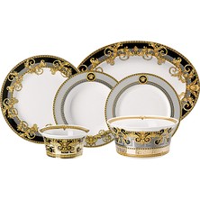 Versace Prestige Gala Porselen 51 Parça 12 Kişilik Yemek Takımı