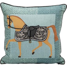 Kare Design Horse Plaid Viskon Yastık 45X45 cm