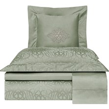Valeron Valois Haki Pamuklu Jakar King Size Nevresim Takımı 240 x 220 cm