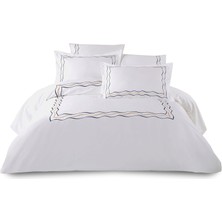 DK Store Pisa Beyaz Çift Kişilik Nevresim Takımı 200X220 cm