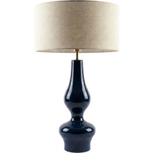 Pinot Interior Porto Lamp Koyu Mavi Ahşap Abajur