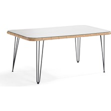 L'unica Echo Naturel Rattan Bahçe Masası