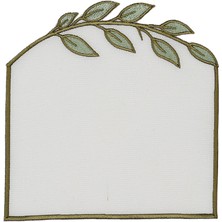 Matis Home Line Diana Yaprak Desenli Yeşil 4'lü Bardak Altlığı