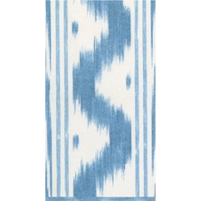 Caspari Toile De Nantes Blue Paper Linen Guest Towel Desenli 12'li Servis Peçetesi Seti