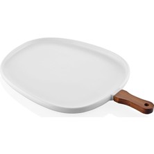 The Mia Woody Porselen Servislik 44 x 30 cm