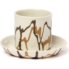 Masuma Ceramics Emperador Porselen Espresso Fincanı ve Tabağı