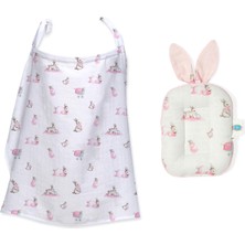Deux Lapins Bebe Lapin Rose Pamuklu 2'li Emzirme Seti