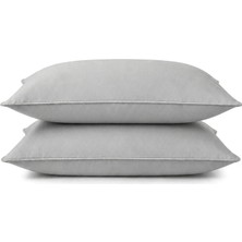 Qua Home Odin Taş Rengi Pamuk Saten 2'li Yastık Kılıfı 50 x 70 cm
