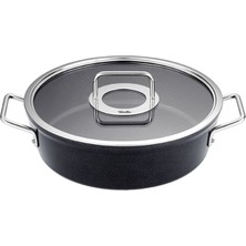 Fissler Adamant Cam Kapaklı Alüminyum Kısa Tencere 28 cm