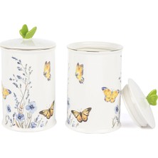 Mikasa Moor Butterfly Lovers Porselen 2'li Kavanoz 20 cm