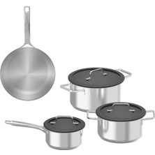 Berghoff Culina Gri Çelik 7 Parça Tencere Seti