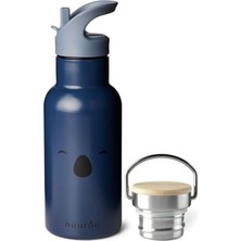 Nuuroo Bertil Pipetli Koala Black Iris Lacivert Paslanmaz Çelik Termos 350 ml