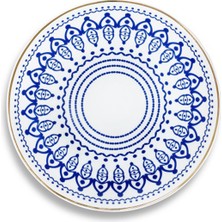 Some Home İstanbul Horse Luck Collection Blue Porselen Servis Tabağı 23 cm