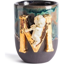 Moon Art Ceramic Angel M Antik Seramik Kupa