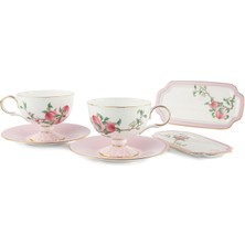Mikasa Moor Peachy Porselen 6 Parça 2li Çay Fincanı Seti