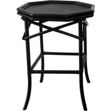 Bee Interiors Classy Rattan Siyah Sehpa