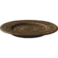 King Zoo Kahverengi 2li Geniş Rattan Supla