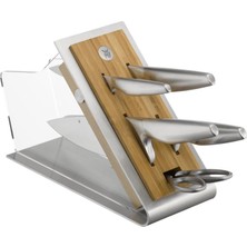 WMF Chef's Edition Çelik 6 Parça Bıçak ve Blok Seti