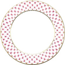 Imperial Porcelain Net Blues Pembe Porselen Çukur Tabak 22,5 cm