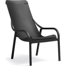 Nardi Net Lounge antrasit Bahçe Dinlenme Koltuğu