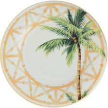 The Grade Studio Palm Collection Porselen 2'li Tabak Seti
