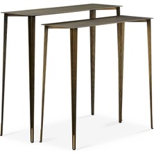 Cattelan Italia Etoile Bronz Fırça Darbeli 2'li Dresuar Seti 70 - 80 cm