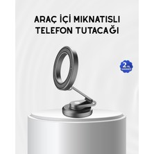 Die Grup Manyetik Katlanabilir Araç Telefon Tutucu – Magsafe Uyumlu, 360° Ayarlanabilir, Güçlü Mıknatıs