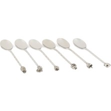 Mikasa Moor Silver Çelik Meyve Figürlü 6'lı Çay Kaşığı Seti