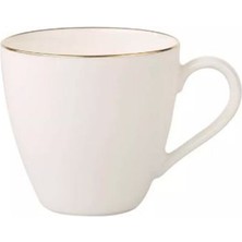 Villeroy & Boch Anmut Gold Beyaz Porselen Türk Kahvesi Fincanı