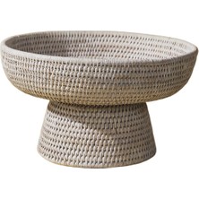 King Zoo Minimal Rattan Meyve Kasesi