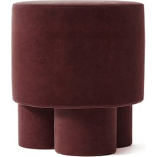 Hermhaus Boo Bordo Kadife Puf