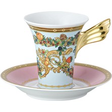 Le Jardin De Versace Porselen Türk Kahvesi Fincan ve Tabağı