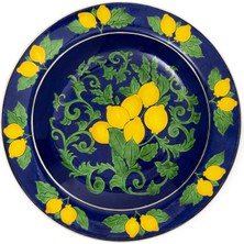 Feeling Good Inside Amalfi Coast Collection Handmade Mega Seramik Mavi Salata Kasesi