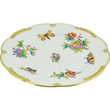 Herend Victoria Desenli Porselen Yemek Tabağı 28.5 cm