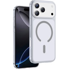 Keephone X-Crystal Slim iPhone 17 Pro Max Natural Grey Magsafe Uyumlu Telefon Kılıfı